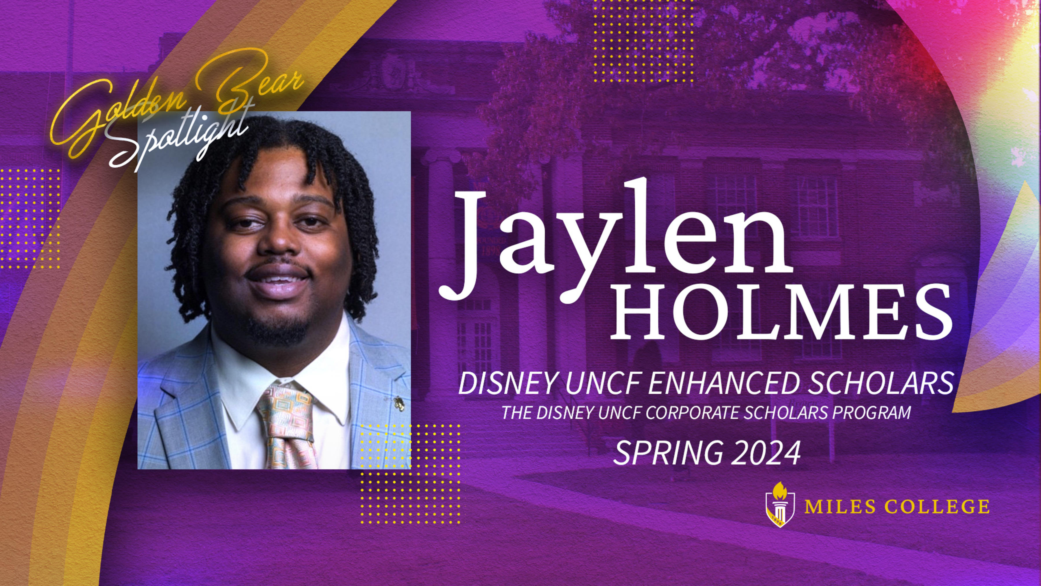 Miles College Student Named as DISNEY UNCF Corporate Scholar Miles